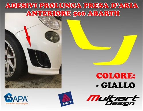 Adesivo abarth presa aria - adesivo, d'aria