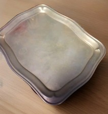 Vassoio Antico In Alpacca Art