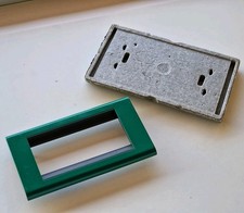 Bticino 4714VE placca Living Classic verde chiaro 4 moduli