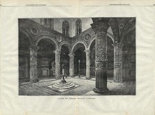 Stampa antica FIRENZE PALAZZO