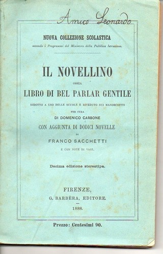 Novellino ossia libro - ossia,