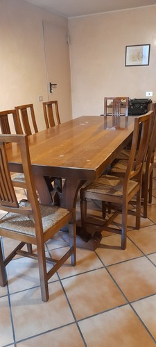Tavolo frattino con sedie - con, 8