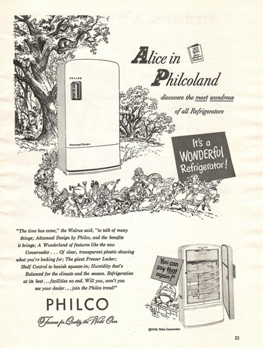 Poster insegna frigo alice nel - poster/insegna,