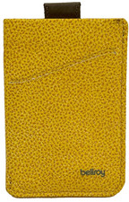 Bellroy Card Sleeve Premium Pelle Porta Carte/Portafoglio Minimalista Giallo NUOVO