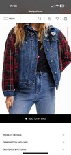 GIACCA DONNA DENIM IBRIDO DESIGUAL taglia S