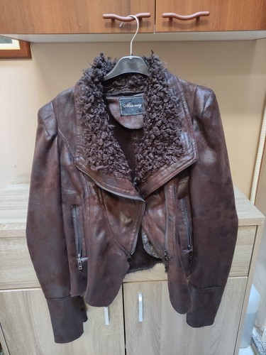 Giubbotto scamosciato marrone - scamosciato,