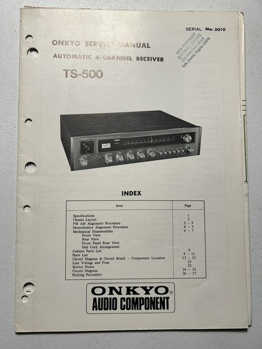 Onkyo 500 ricevitore - onkyo, ts-500