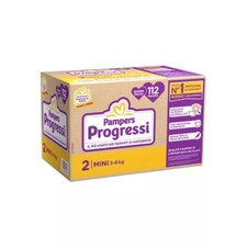 Pampers Progressi Pannolini Neonato taglia 2 mini (3-6 Kg) Offerta da 112 pezzi