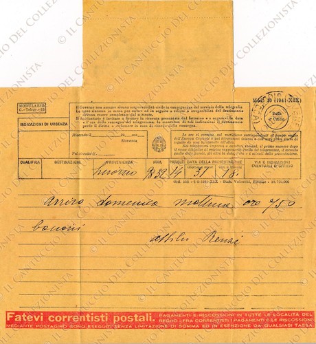 1942 telegramma attilio - 1942, renzi