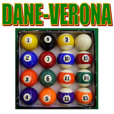SET COMPLETO PALLE da BILIARDO, POOL 16 BIGLIE NUOVE