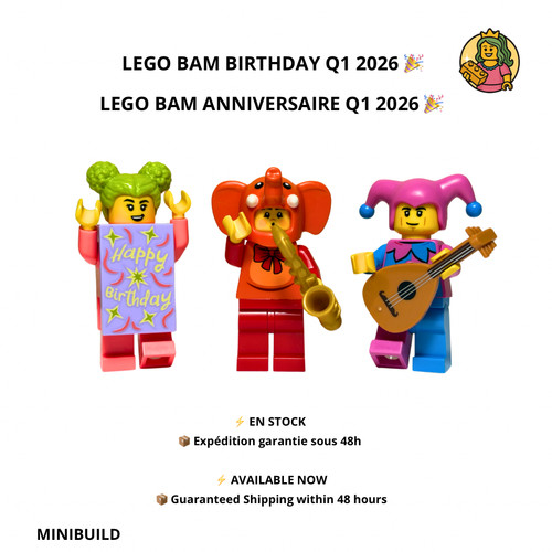Lego minifigures bam birthday - lego,