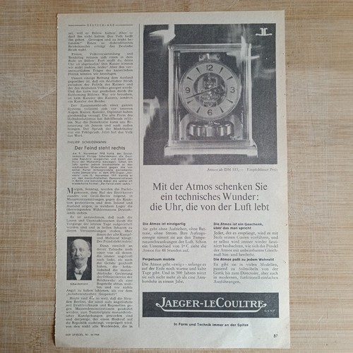 Jaeger lecoultre atmos - atmos, 1964