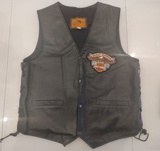 Gilet in Pelle Da Motociclista