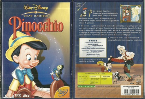 Dvd pinocchio walt disney - :,