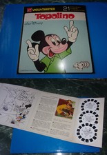WALT DISNEY View master anni 60 racconto + 3 caricatori diapositive TOPOLINO