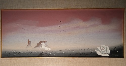Vecchio quadro dipinto - quadro, ad