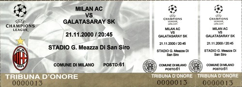 Biglietto stadio milan - biglietto, vs