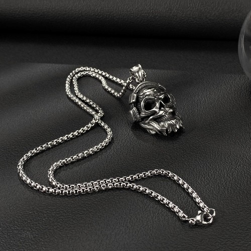 Collana uomo cuffie teschio
