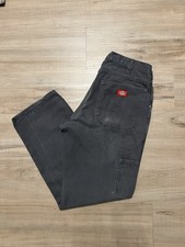 Pantaloni da lavoro utility vintage Y2K Dickies 32x29 tela falegname grigio uomo