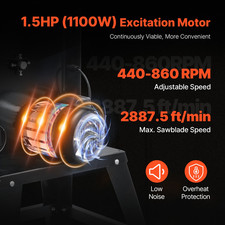 VEVOR Seghetto a Nastro 1100W