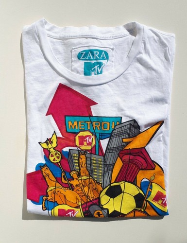 Shirt zara mtv - t-shirt,