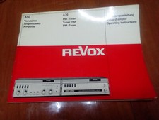 Manuale Revox A50 e FM A76