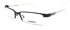 OCCHIALI DA VISTA UOMO DONNA BIKKEMBERGS BK 015 NERO E BIANCO 01