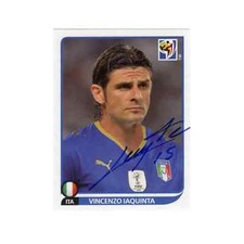 VINCENZO IAQUINTA Figurina Panini UEFA South Africa 2010 Autografata Proof