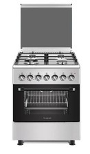 Cucina LAREL 4 fuochi a gas 60×60 Forno a gas Ventilato Inox L60GX