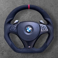 VOLANTE PERSONALIZZATO P/EX BMW M3 SMG PADDLE 1 3 SERIE E81 E82 E87 E90 E91 E92