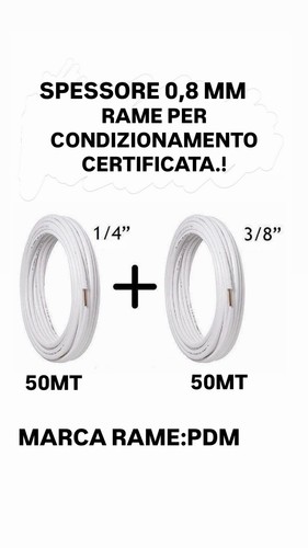 Rotolo tubo rame - rame, 3/8"