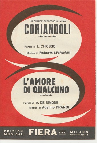 Spartito coriandoli mina - di,