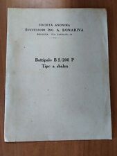 S. A. Successori Ing. A. BONARIVA Bologna - Battipalo B S/200 P Tipo a sbalzo
