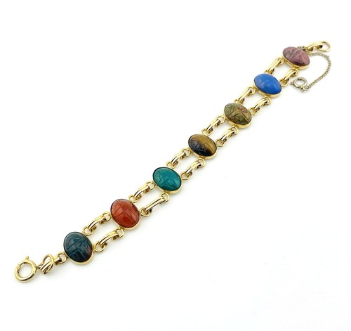 Bracciale scarabeo oro - scarabeo,