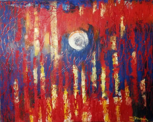 Quadro olio tela astratto - quadro,