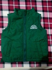 Lotto 457 giacca smanicato piumino bimbo bambino verde piazza italia 24/30 mesi