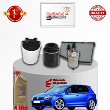 KIT TAGLIANDO 4 FILTRI E OLIO VOLKSWAGEN GOLF VI 1.4 TSI 90KW 122CV 2010 ->