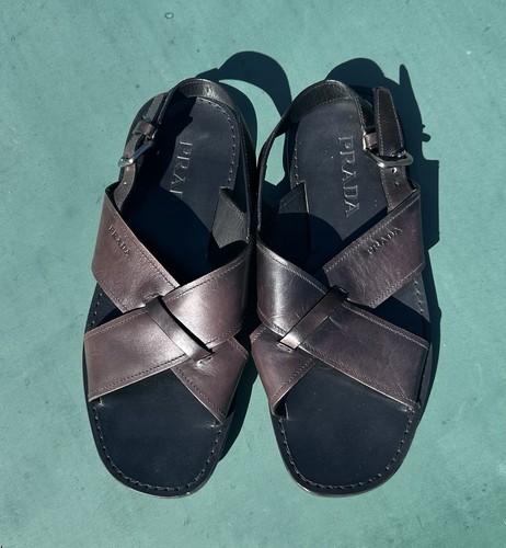 Sandali prada pelle marrone - sandali,
