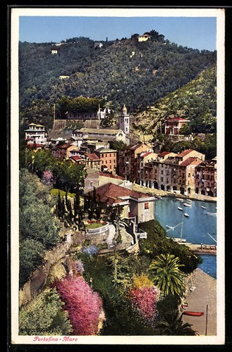 Cartolina portofino mare - portofino,