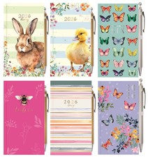 Agenda 2026 slim settimana da vedere WTV diario rigido posteriore tascabile organizer anno completo