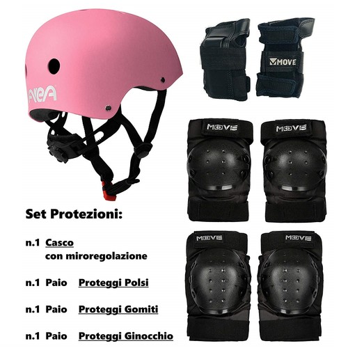 Set protezioni con casco