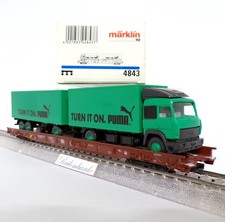 MÄRKLIN METALLO CARRO 8 ASSI RIBASSATO Saadkms + CAMION PUMA DB art 4843 #Z