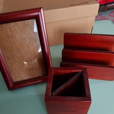 Set Scrivania Legno Pregiato