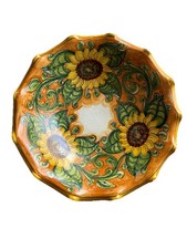 Centrotavola In Ceramica Di Caltagirone Dipinto A Mano diametro 40 cm