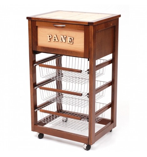 Carrello cucina porta pane con - cucina,
