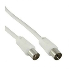 CAVO ANTENNA COASSIALE TV MASCHIO FEMMINA,METRI 1.5  BIANCO 75 OHM