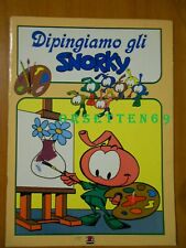 DIPINGIAMO GLI SNORKY Album da colorare 1985 - Cristina D'Avena - No Puffi