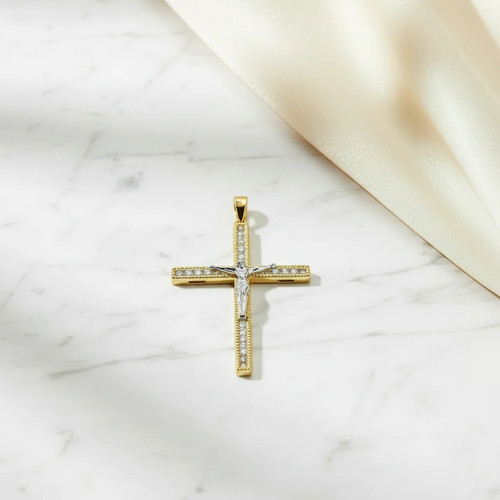 Ciondolo croce con - , cristo