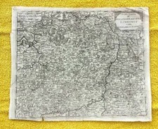 NUOVA CARTA  DUCATO DI BRABANTE LIMBURGO 1740  VENEZIA ISAAK TIRION  GERMANIA