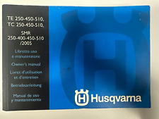 Libretto Uso e Manutenzione Husqvarna TE-TC250/450/510 SMR250/400/450/510 2005